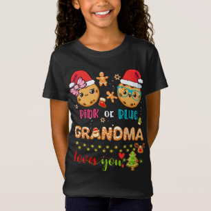 Grandma Baby Gender Reveal Christmas Gingerbread B T-Shirt