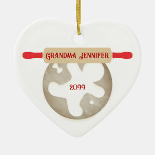 Grandma Baking Ornament Gingerbread Man