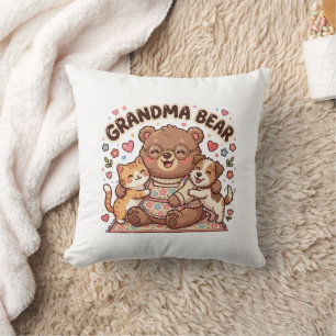 Grandma Bear Cute Hug Cushion