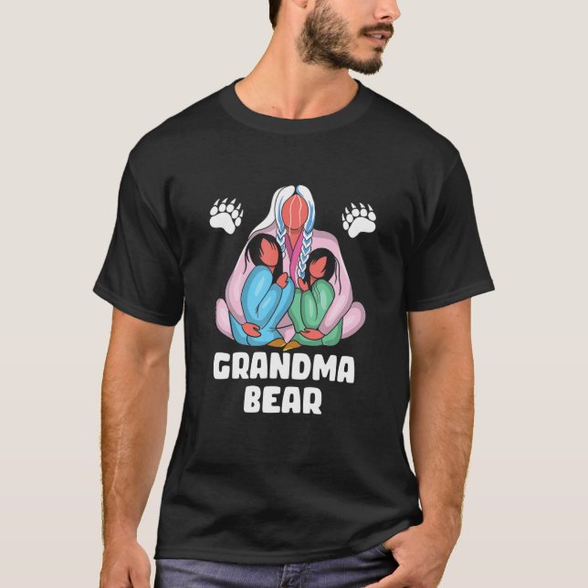 Grandma Bear Family Native American Love T-Shirt (Front)