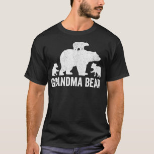 Grandma Bear Mothers Day Funny Three Cub Kids Gra T-Shirt