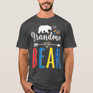 Grandma Bear Mothers Day Shirt, Funny Four Cub Kid T-Shirt