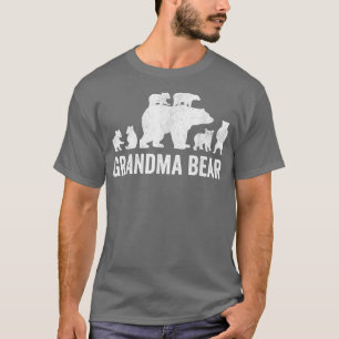 Grandma Bear Mothers Day Shirts, Funny Six Cub Kid T-Shirt