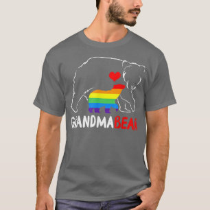 Grandma Bear Proud Mom Mama Rainbow LGBT Pride Mot T-Shirt