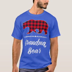 Grandma Bear Red Buffalo Check Plaid Fun Grandma G T-Shirt