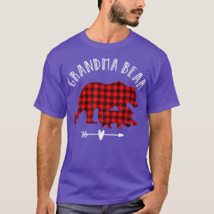 Grandma Bear Red Plaid Shirt Red Plaid Bear Mother