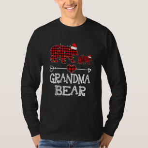 Grandma Bear Shirt Red Buffalo Plaid Grandma Bear