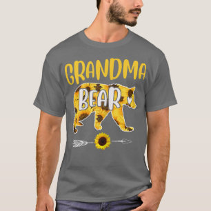 Grandma Bear Sunflower Mother Father Family T-Shirt