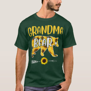 Grandma Bear Sunflower Mother Father Family T-Shirt