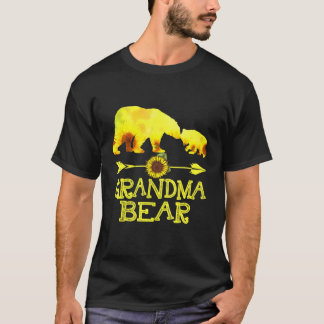 Grandma Bear Sunflower Mother Father T-Shirt