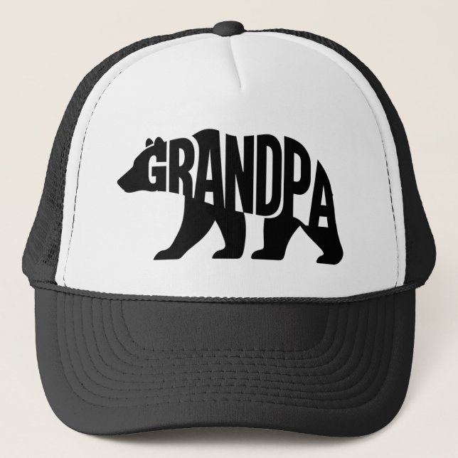 Grandma Bear  Trucker Hat (Front)
