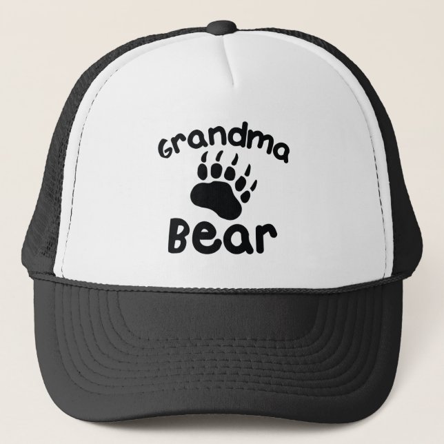 Grandma Bear Trucker Hat (Front)