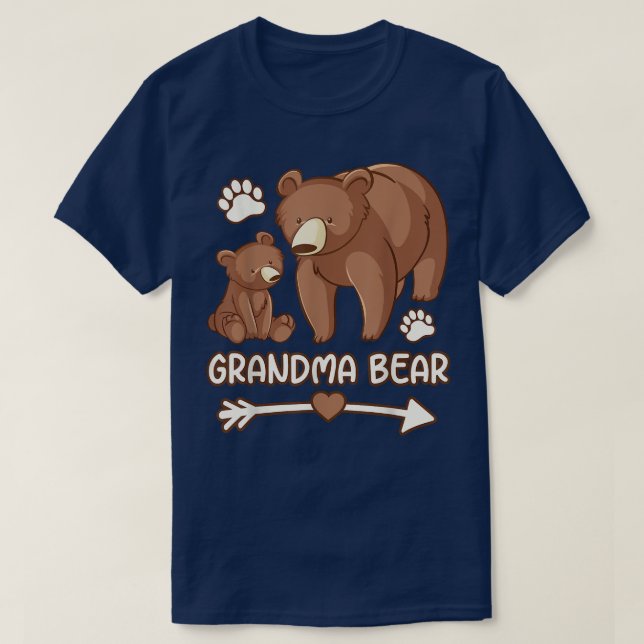 grandma bear tshirts for women, grandma bear tee s (Design Front)