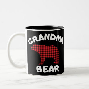 Grandma Bear Two-Tone Coffee Mug