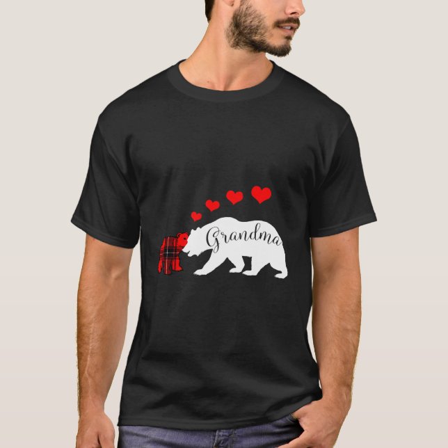 Grandma Bear Valentines Day Hoodie Mothers Day Wom T-Shirt (Front)