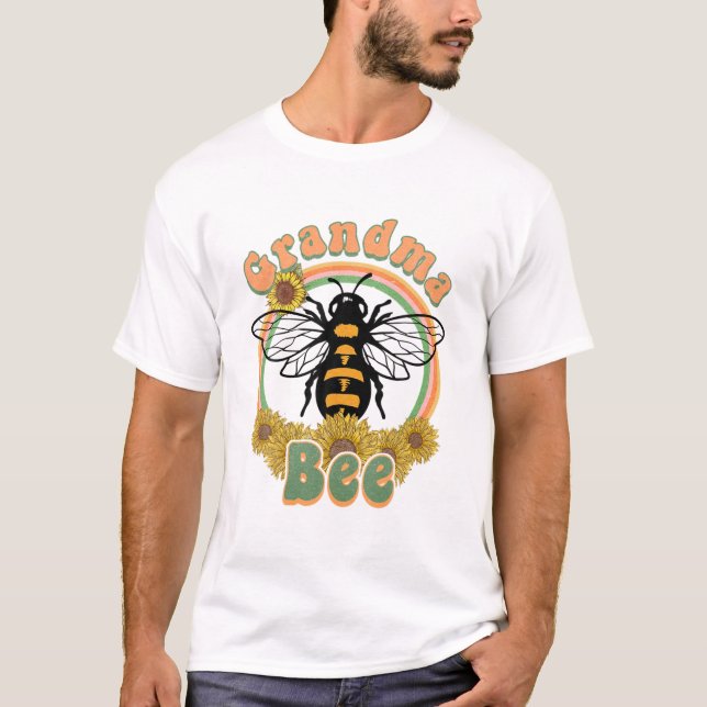 Grandma Bee Birthday Matching T-Shirt (Front)