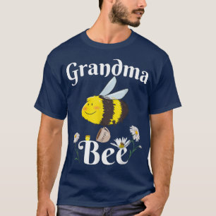 Grandma Bee Funny Beekeeper Mum Floral Family Bee T-Shirt