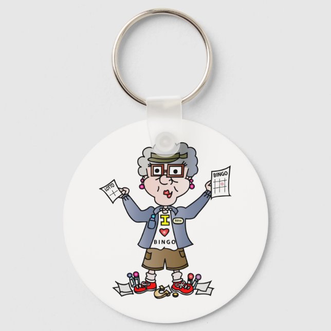 Grandma Bingo Key Ring (Front)