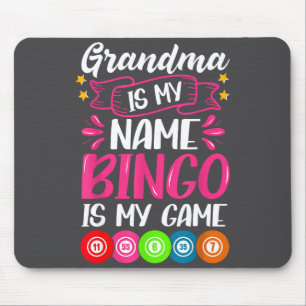 Grandma Bingo Player Funny Bingo Quote Design  Mouse Mat