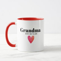 Grandma Birth Announcement Mug