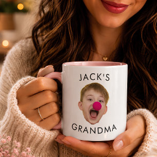 Grandma Birthday, Baby Face Dady Gift, Custom Face Mug