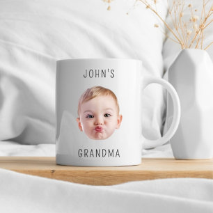 Grandma Birthday, Baby Face Dady Gift, Custom Face Mug