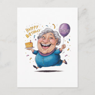 Grandma Birthday Celebration Holiday Postcard
