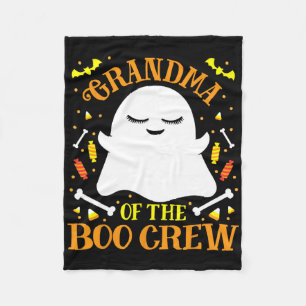 Grandma Boo Crew Ghost Matching Family Set Hallowe Fleece Blanket