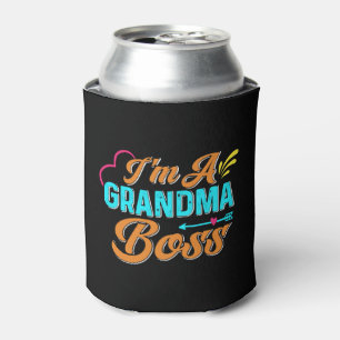 Grandma Boss Granny Super Grandma Can Cooler