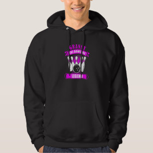 Grandma Bowlers Ten Pin GRANNY Legend Bowling Prem Hoodie