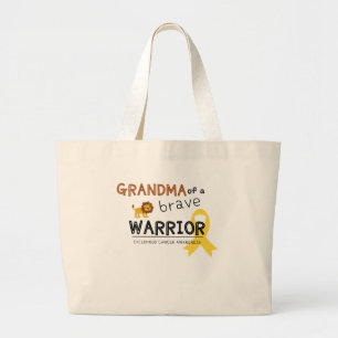 grandma brave warrior cancer lion Tote Bag