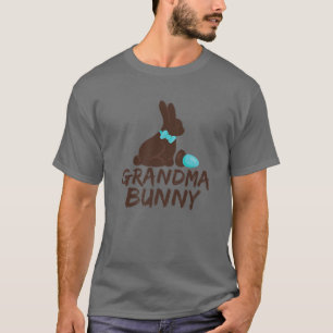 Grandma Bunny Chocolate Cute Matching Family Easte T-Shirt