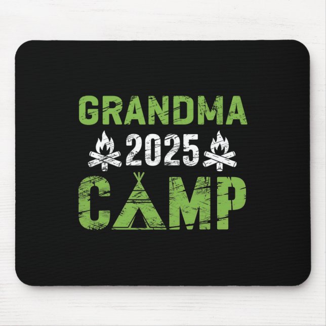 Grandma Camp 2025 Family Vacation Summer Camping C Mouse Mat (Front)