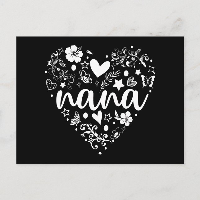 Grandma Card, Cute Nana Card, Mother's Day Postcard (Front)