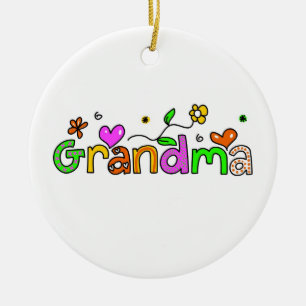 Grandma Ceramic Tree Decoration