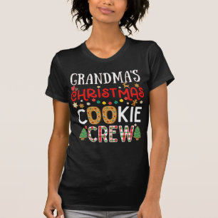 Grandma Christmas Cookie Crew Funny Family Baking T-Shirt