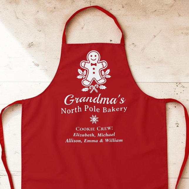 Grandma Christmas Holiday Baking Apron (Grandma Christmas Holiday Baking Apron)