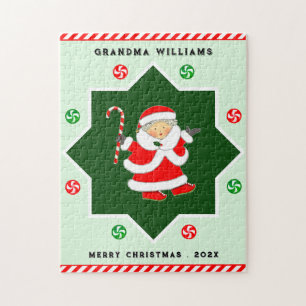 Grandma Christmas Holiday Gift Jigsaw Puzzle