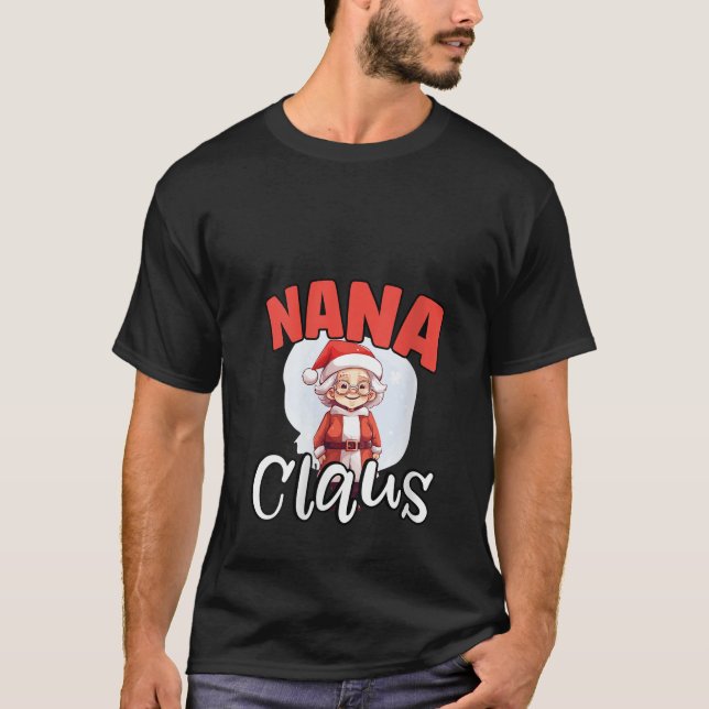 Grandma Christmas Merry Xmas Nana Granny Grandmoth T-Shirt (Front)