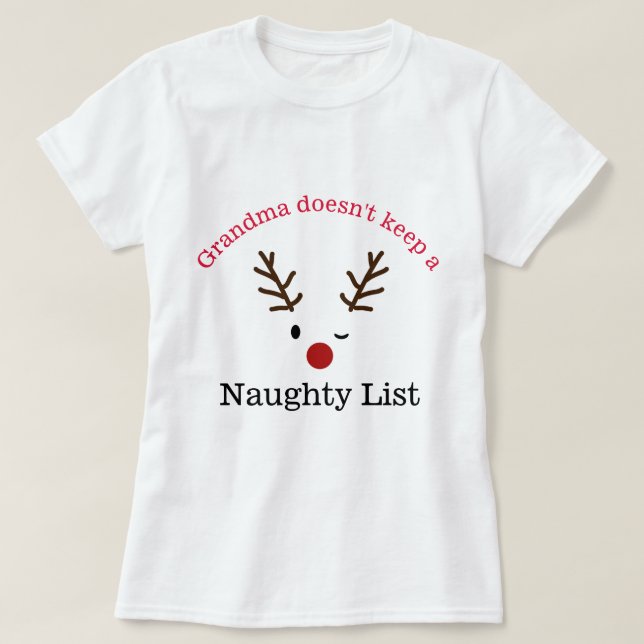 Grandma Christmas T-Shirt (Design Front)