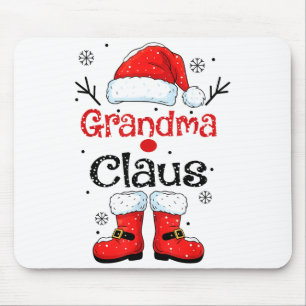 Grandma Claus Christmas Costume Pajama Family Matc Mouse Mat