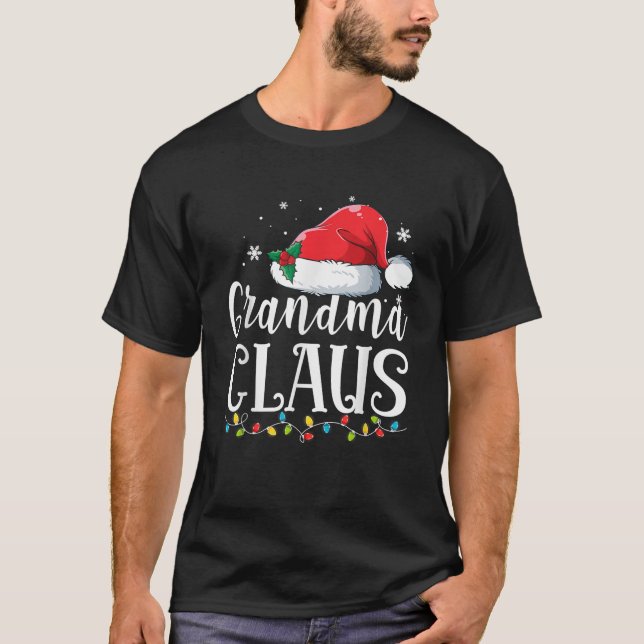Grandma Claus Christmas Family Matching Pyjamas Fu T-Shirt (Front)