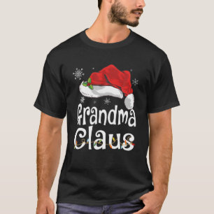 Grandma Claus Christmas Pajama Family Matching T-Shirt