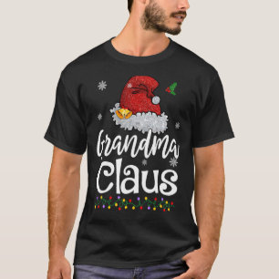 Grandma Claus Christmas Pyjamas Family Matching T-Shirt