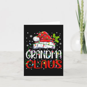 Grandma Claus Christmas Santa Matching Family Xmas Card