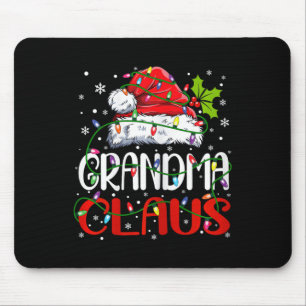 Grandma Claus Christmas Santa Matching Family Xmas Mouse Mat