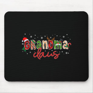 Grandma Claus Santa Claus Family Matching Christma Mouse Mat