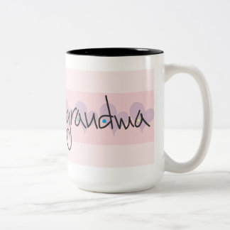 Grandma coffee mug with hearts