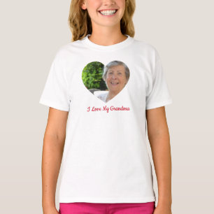 Grandma Custom Photo Personalised Valentine's Day T-Shirt