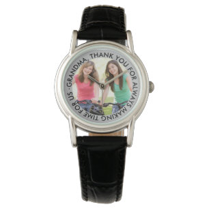 Grandma Custom Thank You Message and Photo Watch
